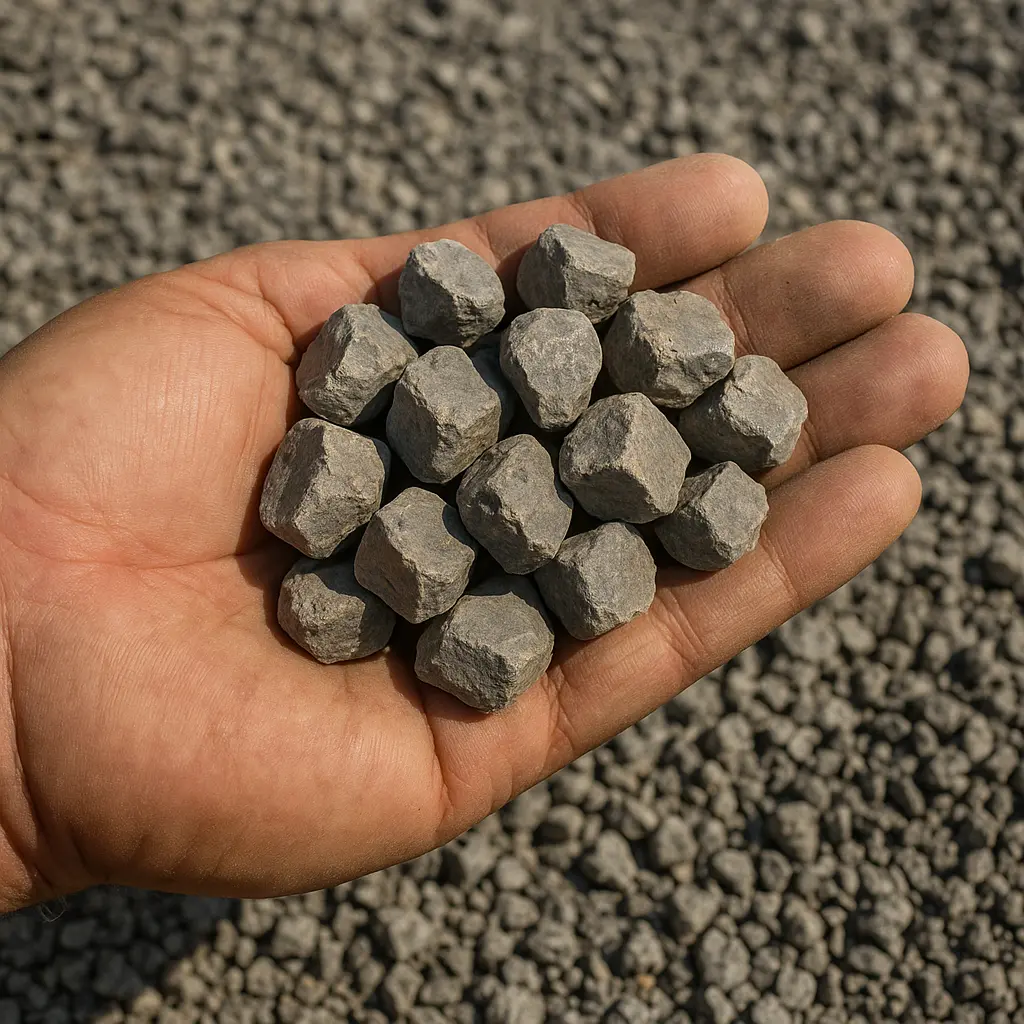 Holding 10–15 mm Crushed Concrete
